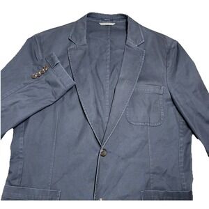 Bonobos Blazer Sport Coat Jacket Mens Small Navy Blue Two Button Pockets Unlined